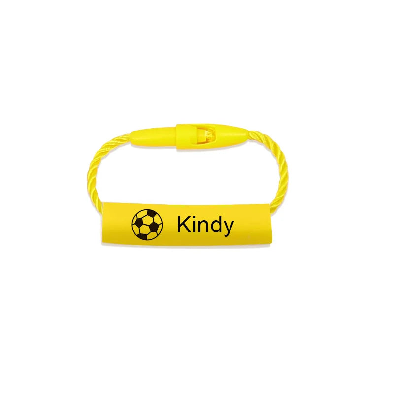 24pcs Baby Shoes Schoolbag Cup Clothes Name Sticker Waterproof Tag Rope Baby Name Ring Children Customized Name Label Pendant