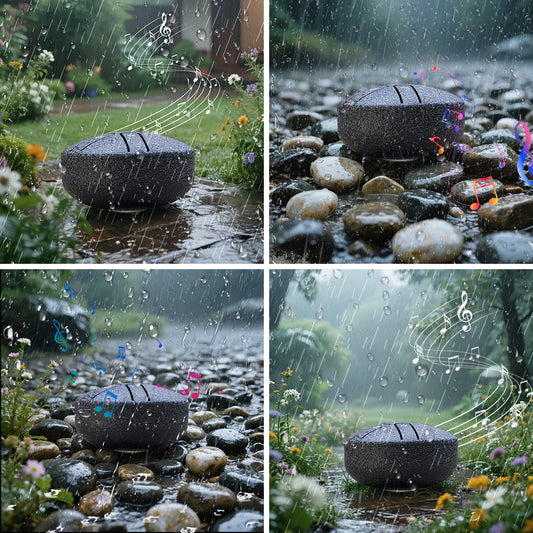 DOZZLY Ethereal Drum Steel Tongue Drum Carillon de pluie Handpan 3 pouces 6 notes Mini instrument de musique pour jardin extérieur