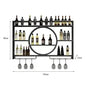 Wall Mount Wine Rack Bottle Wine Bar Cabinet Holder Adapt Single Miniature Black Cup Glass Storage Wine Cabinet Decor Szafeczki
