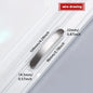 Poignées de meuble en alliage d'aluminium brossé pour porte de cuisine, tiroir, meuble moderne