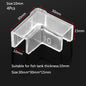 Lot de 4 protections d'angle anti-collision en plastique pour aquarium, 5/6/8/10/12/15 mm, sans adhésif, accessoires
