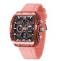 SMAEL Brand 8109 New electronic watch fashion square dual display waterproof luminous Multi-color For Men