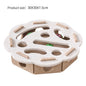 Interactive Cat Puzzle Toy Felt Toy Box with Maze Tunnel Bell Ball Indoor Entertainment Cat Toy