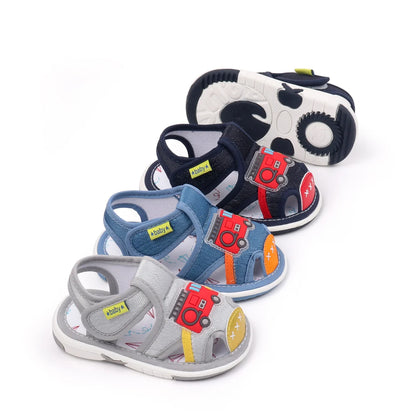 Chaussures d'été grinçantes pour bébés filles et garçons, chaussures de marche d'intérieur et d'extérieur de haute qualité avec TPR, tendance 2025