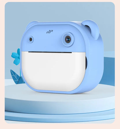 Kids Instant Print Camera Mini Digital Camera Photography Video Camera Toys Inkless Printing Thermal Print Camera for Girls Boys