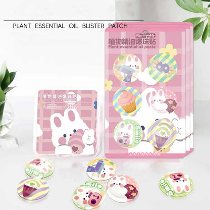 Patch à perles éclatantes d'huile essentielle de plante pure pour la prévention des piqûres d'insectes à domicile pour enfants et adultes, patch apaisant et somnifère à base de plantes