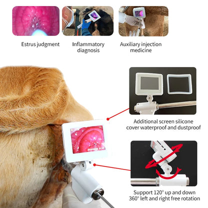 Cow Feeding Tools Cow Visual Artificial Insemination Gun Veterinary Breeding Tools Livestock Farm Endoscope Ai Insemination
