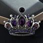 Purple Crystal Crown Brooch Pins For Women Gift