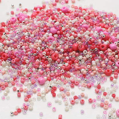 18g Mix Size 1.5-4mm Crystal Seed Beads Round Solid Colors Loose Spacer Glass Beads for Fashion DIY Handmade Bracelet Jewelry