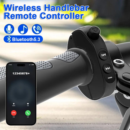 Télécommande sans fil V5.3 pour guidon de moto, casque, boutons, kit mains libres, assistant vocal, étanche
