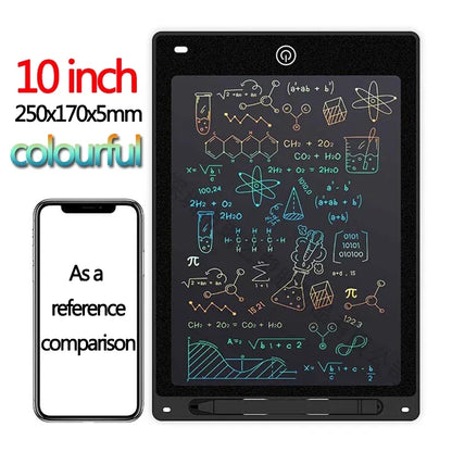 Tablette d'écriture LCD 10/12 pouces, planche à dessin pour enfants, graffiti, bloc-notes, jouets, écriture manuscrite, tableau noir, planche à dessin magique, jouet pour enfants, cadeau