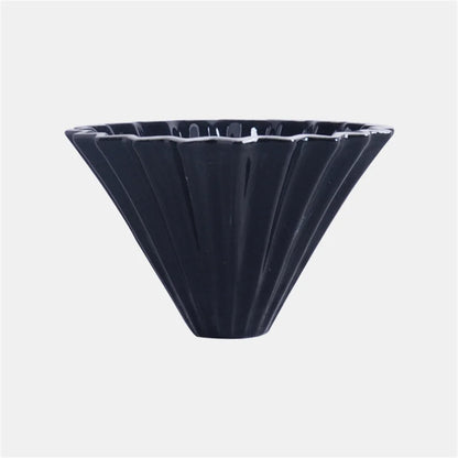 Ceramic Coffee Dripper Pour Over Coffee Maker Handmade Origami Coffee Filter Cup Flower Shape Funnel Drip Cafe Cake Cup Home