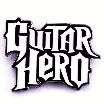 "Guitar Hero" Emblem Music Rhythm Game Brooch Enamel Pins