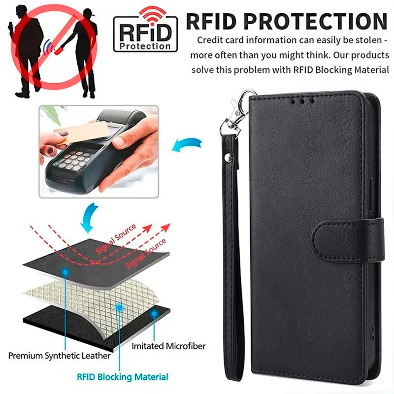 PU Leather Wallet Case For OnePlus 3 3T 5 5T 6 6T 7 7T 8 8T 9 9T 9R 9RT 10 10R 10T 11R 11 12 12R Pro Flip Cover Protective Bags