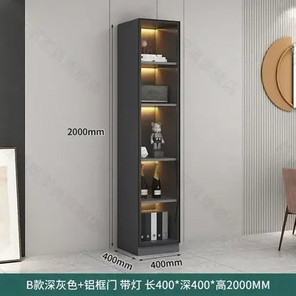 Glass Cellar Wine Cabinets Rack Showcase Storage Wall Wine Cabinet Living Room Fridge Vitrinas De Vidrio Indoor Bar Furniture