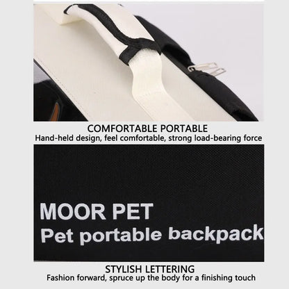 Expandable Pet Backpack Carrier Portable Breathable Dog Carrier Bag Zipper Creative Pet Carrying Backpack for Cats Puppy