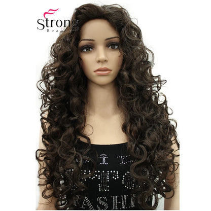 Strongbeauty Long Hair Curly Wavy Full Head Halloween Synthetic Wig Cosplay Costume Party Wigs