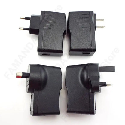 US EU UK AU plug AC to USB Port DC Power Supply 5V 1A 2A 3A Adapter Charger Charging For LED Strip Lights