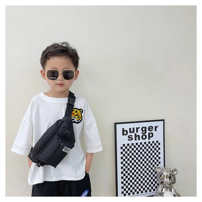 Casual Design Children's Chest Bag Handsome Boys Small Shoulder Messenger Bags Baby Kids Purse Handbags Cool Girls Fanny Pack