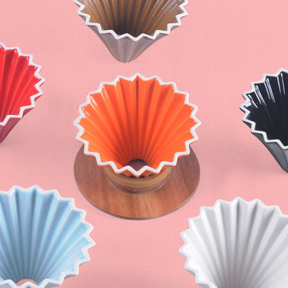 Ceramic Coffee Dripper Pour Over Coffee Maker Handmade Origami Coffee Filter Cup Flower Shape Funnel Drip Cafe Cake Cup Home