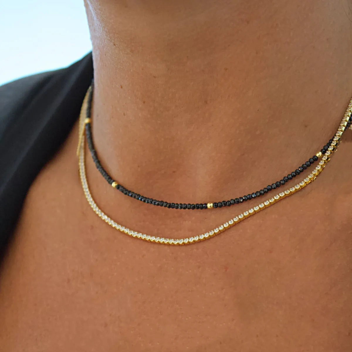 Summer Fashion Multilayer Handmade Mixed Chain For Woman Bohemian Necklaces Water Droplet Crystal Pendant Jewelry Gift 2023 New