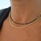 Summer Fashion Multilayer Handmade Mixed Chain For Woman Bohemian Necklaces Water Droplet Crystal Pendant Jewelry Gift 2023 New