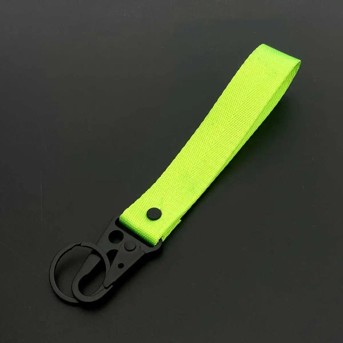 Custom Logo Ribbon Keychain Men Women Motorcycle Car Keychain Ring Pendant Personalize Outdoor Eagle Beak Webbing Nylon Keyring