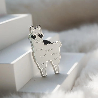 Cute Llama Hard Enamel Pin Animal Lapel Pins Badge Lover Gifts Brooch for Jewelry Accessory
