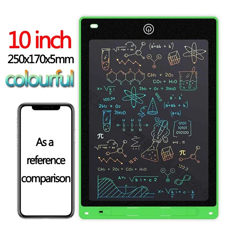 Tablette d'écriture LCD 10/12 pouces, planche à dessin pour enfants, graffiti, bloc-notes, jouets, écriture manuscrite, tableau noir, planche à dessin magique, jouet pour enfants, cadeau
