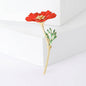 Enamel Morning Glory Brooches for Women Unisex Botanical Pins Office Party Friend Gifts Jewelry Accessories
