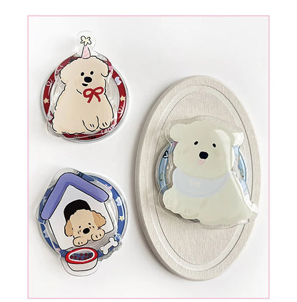 Magnetic Phone Holder Custom Cartoon Design Acrylic Phone Grip GripTok Popular Phone Socket Stand Custom Photo Logo