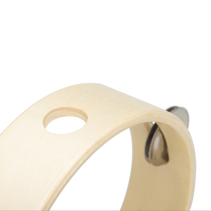 Tambourin à main en métal et bois de 15 cm, hochet à main, percussion, jeu de fête, jouet pour bébé, instrument de musique, cadeau pour enfants