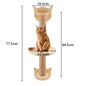 Étagères murales pour chats et échelle en corde, griffoir pour meubles pour chats, plateforme de saut en bois, jeu et sommeil pour chats
