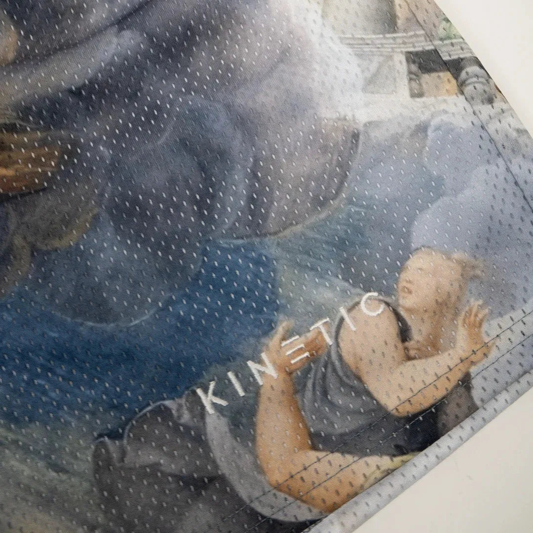 2024Summer New Digital Printing American Sports Casual Shorts Mesh Breathable and Loose Men's Short Shorts