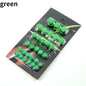 30pcs/set Motorcycle Accessories Head Screw Nut Electroplated Cap Cover Fits Decoration Cover
