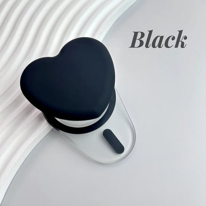 Magnetic Heart Folding Phone Grip Stand Socket Pocket for iPhone15/14/13/12 Magsafe Ring Finger Expanding Griptok Grip Tok Stand