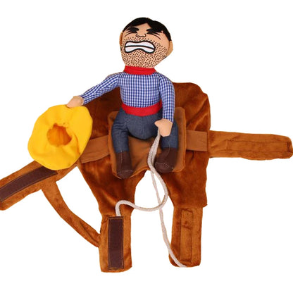Vêtements amusants pour chiens de petite, moyenne et grande taille, style cowboy, pour Halloween, pour animaux de compagnie, mignons, pour fête, veste pour chiot, cosplay, tenues de carlin