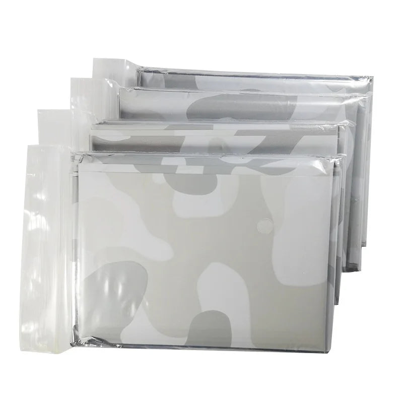 1pcs Emergency Thermal Blanket Folding Waterproof Windproof First Aids Mats Sunshade Reusable Portable Poncho Camping Mat Pad