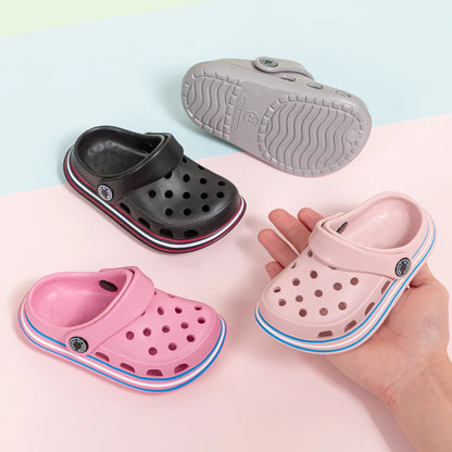 Chaussures de jardin classiques d'été pour enfants, souples, confortables, antidérapantes, légères, EVA, colorées, unisexes, pour la plage
