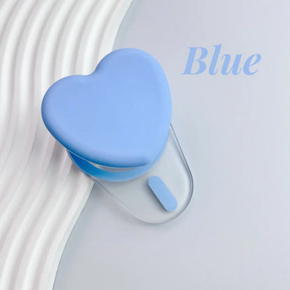 Magnetic Heart Folding Phone Grip Stand Socket Pocket for iPhone15/14/13/12 Magsafe Ring Finger Expanding Griptok Grip Tok Stand