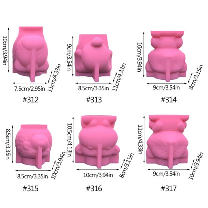 MXME Creative-Resin Plant Pots Silicone Mold Flower Pots Resin Mold Pen Holder Vase Epoxy Casting Mold