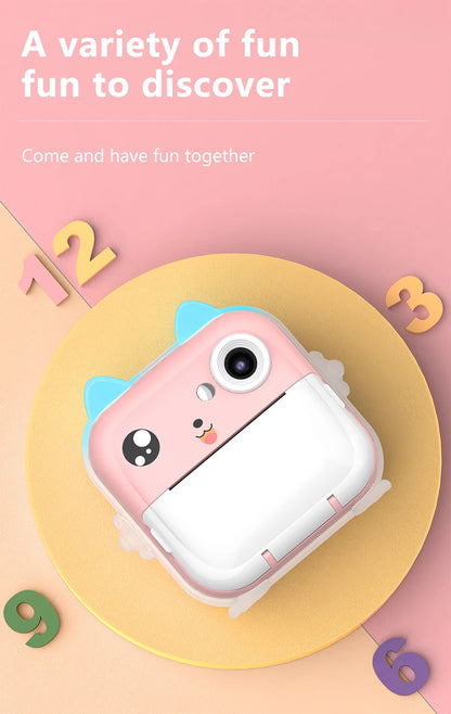 Q5 Kids Camera Instant Print Photo Children Inkless Mini Printer Digital Camera 32G TF Card Video Educational Toys Boy Girl Gift