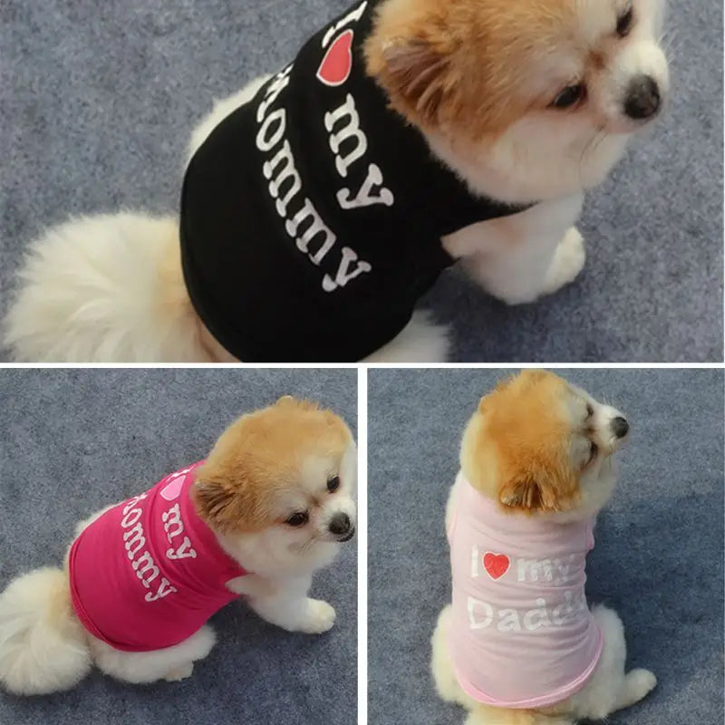 UBBT Security Dog Vest Dog Clothes XS-L Black Pet Puppy T Shirts For Small Dogs Chihuahua Yorkie Pug Cat Vest Costume