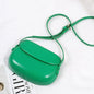 PU Leather Women Crossbody Bag Fashion Luxury Purse Sling Bags Saddle Shoulder Bag Candy Color Girl Messenger Bags