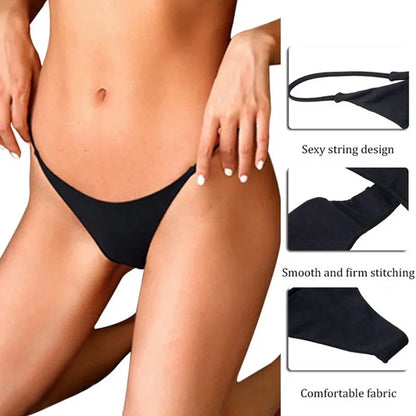 Women's Panties Sexy T-back G-strings Thongs Low Rise Lingerie Underwear Comfortable High Cut Ladies Briefs Tanga