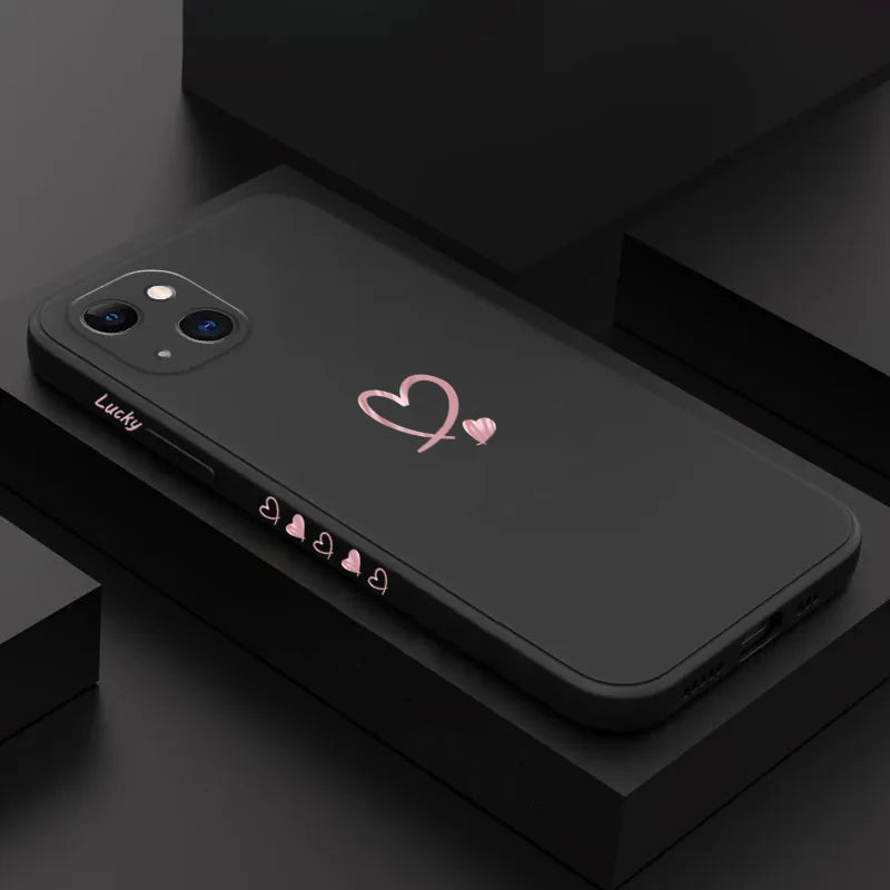 Big Red Heart Phone Case for Xiaomi Redmi Note 14 13 12 12S 11 11S 10 10S Pro Plus Redmi 10C 12C 13C 4G 5G Soft Silicone Cover