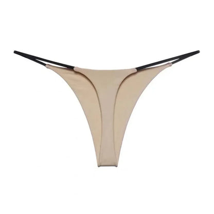 Women's Panties Sexy T-back G-strings Thongs Low Rise Lingerie Underwear Comfortable High Cut Ladies Briefs Tanga