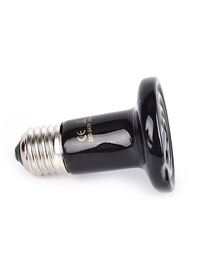 Reptile Heat Lamp Black Infrared Ceramic Emitter Heat Light Bulb Pet Brooder 220-240V Touch Lamp For Chameleon Cage Snake Tank