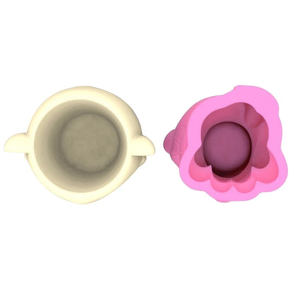 MXME Creative-Resin Plant Pots Silicone Mold Flower Pots Resin Mold Pen Holder Vase Epoxy Casting Mold