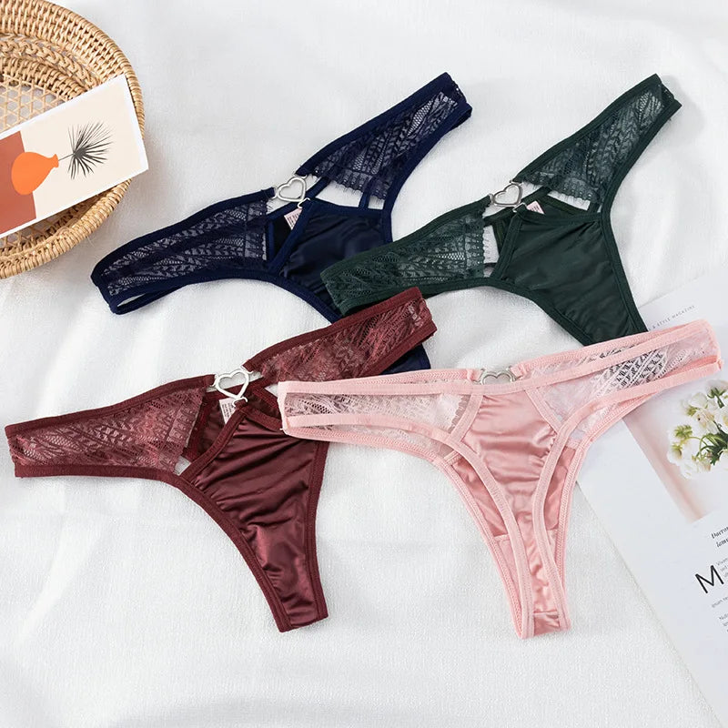 European Thong  Women's Underwear Panty Low Waist Seamless Underpants Comfort G-String Sexy Lace Panties Female Sexy Lingerie